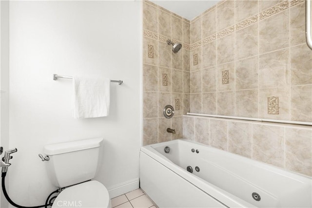 19 Alameda, Irvine, CA 92620 - full bath featuring tile patterned flooring, baseboards, bathtub / shower combination, and toilet