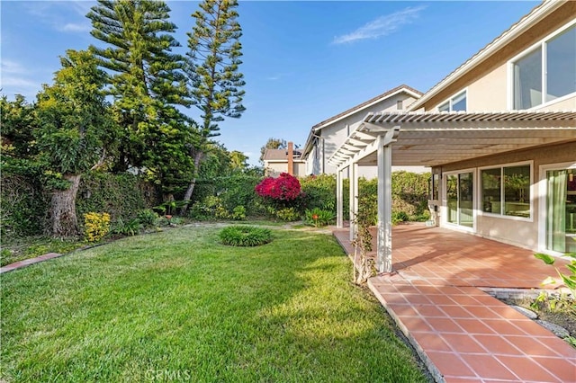 19 Alameda, Irvine, CA 92620 - view of yard featuring a pergola and a patio