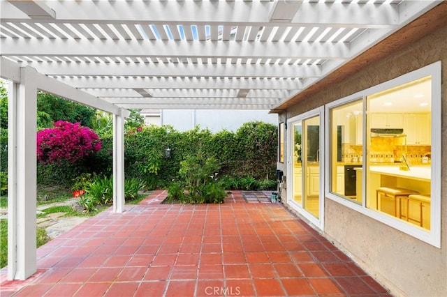 19 Alameda, Irvine, CA 92620 - view of patio with a pergola