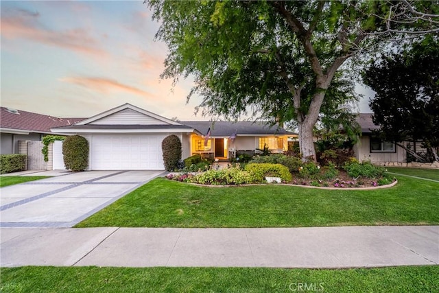 2818 Francis Ln, Costa Mesa, CA 92626 - single story home with a garage, concrete driveway, and a front lawn