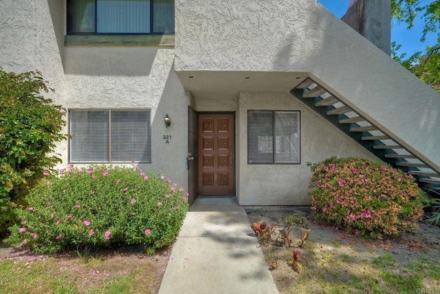 321 N Melrose Dr Unit A, Vista, CA 92083 - view of exterior entry with stucco siding