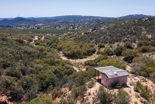 2483 Buckman Springs Rd, Campo, CA 91906 - bird's eye view with a view of trees and a mountain view