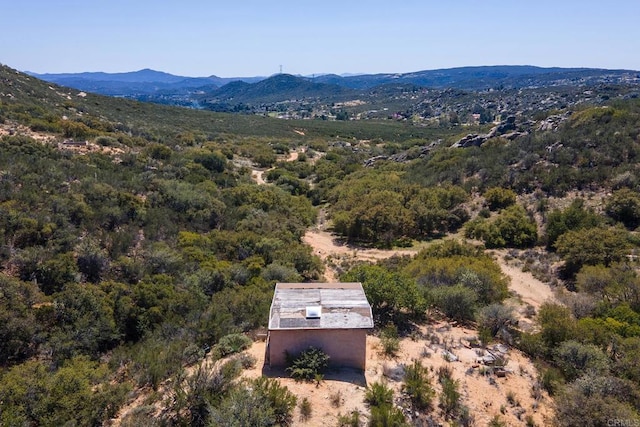 2483 Buckman Springs Rd, Campo, CA 91906 - bird's eye view with a wooded view and a mountain view