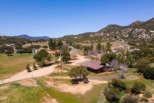 2483 Buckman Springs Rd, Campo, CA 91906 - drone / aerial view featuring a mountain view