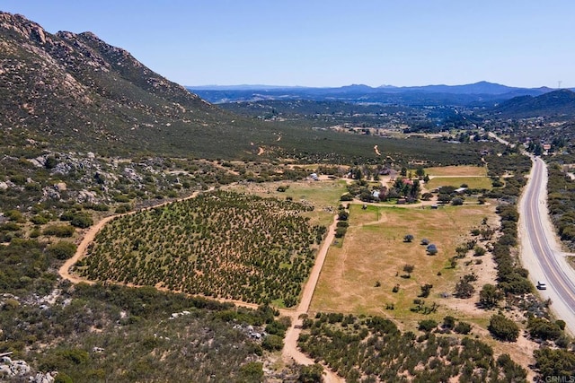 2483 Buckman Springs Rd, Campo, CA 91906 - aerial view of sparsely populated area featuring a mountain backdrop