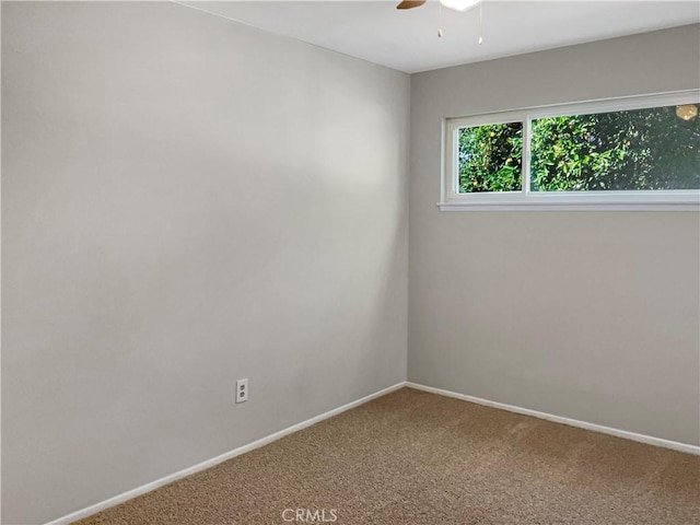 529 Esther Way, Redlands, CA 92373 - carpeted spare room featuring baseboards and ceiling fan