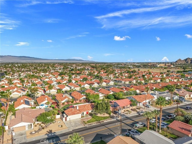 43590 Warner Trl, Palm Desert, CA 92211 - birds eye view of property with a residential view and a mountain view