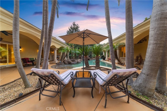 1199 Village Dr, Chino Hills, CA 91709 - view of patio / terrace featuring an outdoor pool