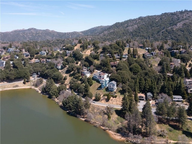 406 Delle Dr, Crestline, CA 92325 - drone / aerial view featuring a water and mountain view