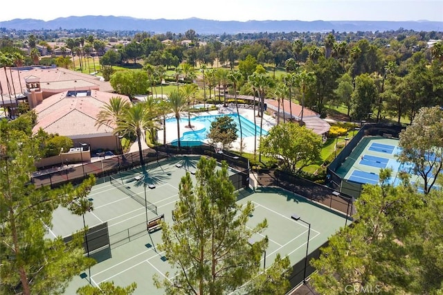 30754 Links Ct, Temecula, CA 92591 - aerial view of a pool area and mountains