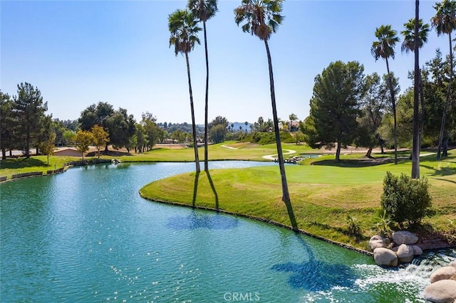 30754 Links Ct, Temecula, CA 92591 - view of property's community featuring a lawn, a water view, and golf course view