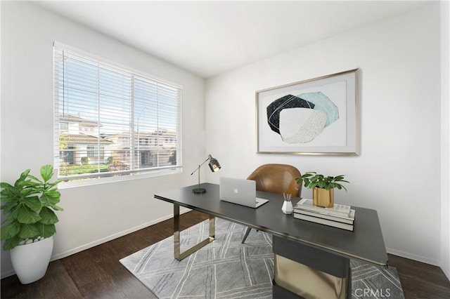30754 Links Ct, Temecula, CA 92591 - home office with wood finished floors and baseboards