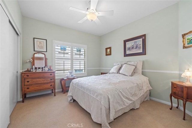 28311 Harvest View Ln, Lake Forest, CA 92679 - bedroom featuring carpet floors, a closet, and a ceiling fan