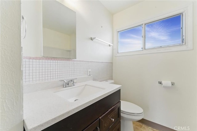 1114 Stovall Ave, La Puente, CA 91745 - bathroom with vanity, tile patterned flooring, and toilet
