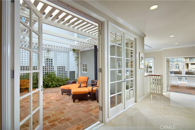 736 Harbor Island Dr, Newport Beach, CA 92660 - sunroom with french doors