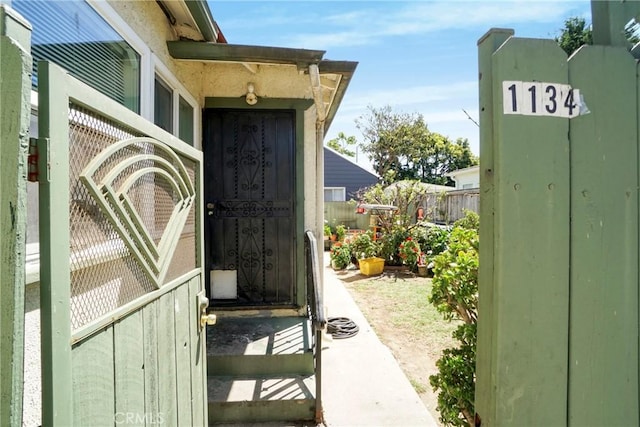 exterior space with fence