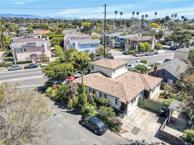 aerial view featuring a residential view