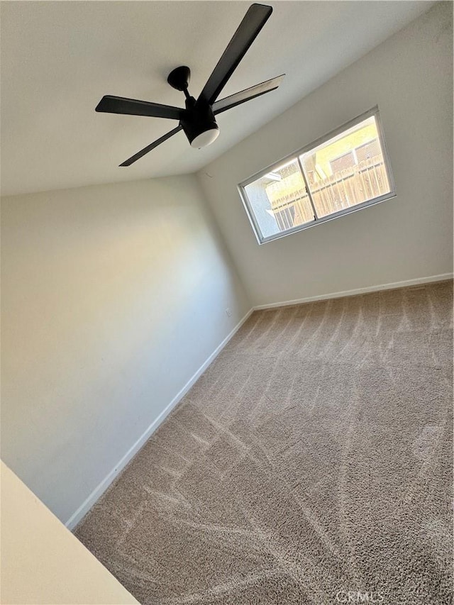 26659 6th St, Highland, CA 92346 - carpeted empty room featuring baseboards and a ceiling fan
