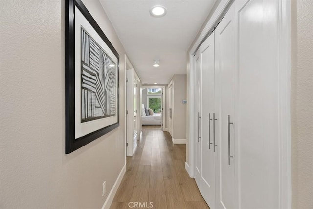 625 Calle Miguel, San Clemente, CA 92672 - hall with light wood-style floors and recessed lighting