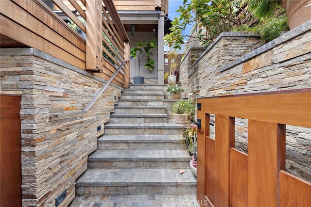 view of stairs