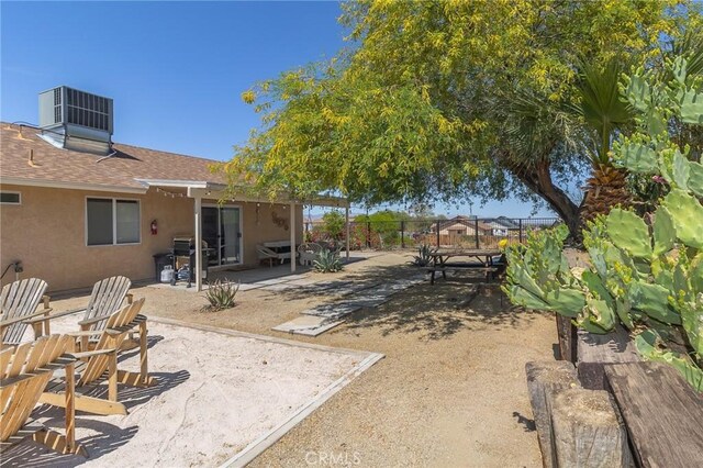 1929 Casa Linda St, Needles, CA 92363 - view of yard with cooling unit, a patio area, and fence