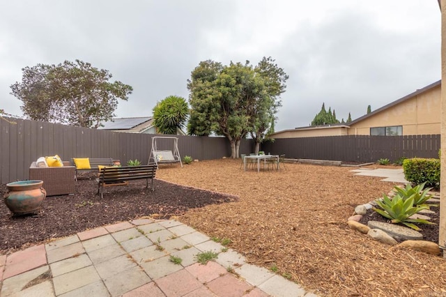 992 Churrituck Dr, San Diego, CA 92154 - view of yard with a patio, a fenced backyard, and an outdoor hangout area