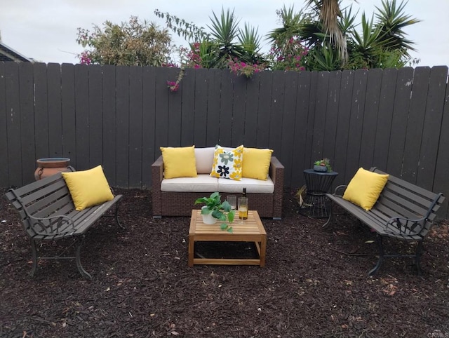 992 Churrituck Dr, San Diego, CA 92154 - view of patio featuring an outdoor living space and fence