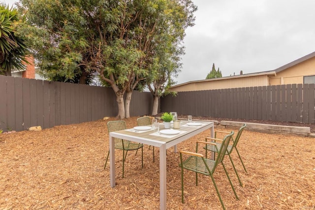 992 Churrituck Dr, San Diego, CA 92154 - view of yard with a fenced backyard and outdoor dining area