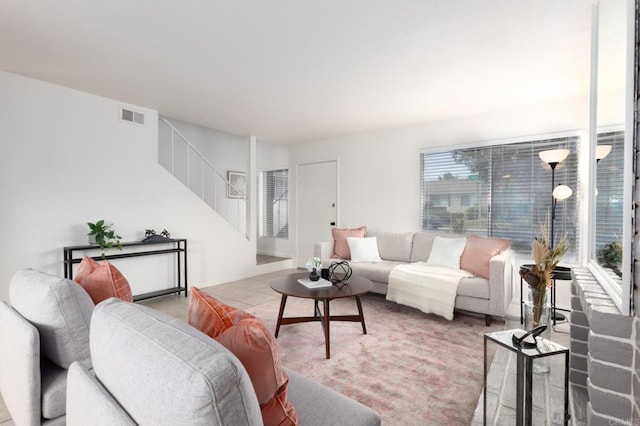992 Churrituck Dr, San Diego, CA 92154 - living room with stairway and visible vents