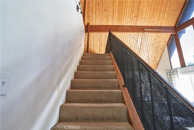stairs with wooden walls