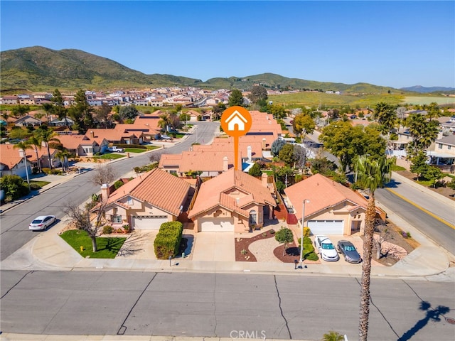 27263 Family Cir, Menifee, CA 92586 - aerial view with a mountain view and a residential view