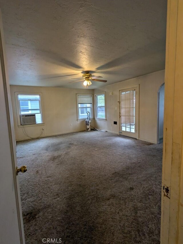 548 S Plumas St, Willows, CA 95988 - carpeted spare room with a ceiling fan, plenty of natural light, and a textured ceiling