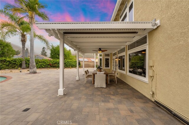 24240 Avenida De Marcia, Yorba Linda, CA 92887 - view of patio featuring ceiling fan