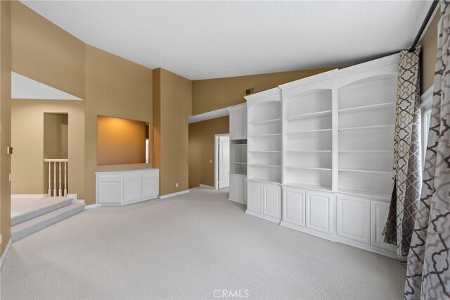 24240 Avenida De Marcia, Yorba Linda, CA 92887 - unfurnished living room with light colored carpet and high vaulted ceiling