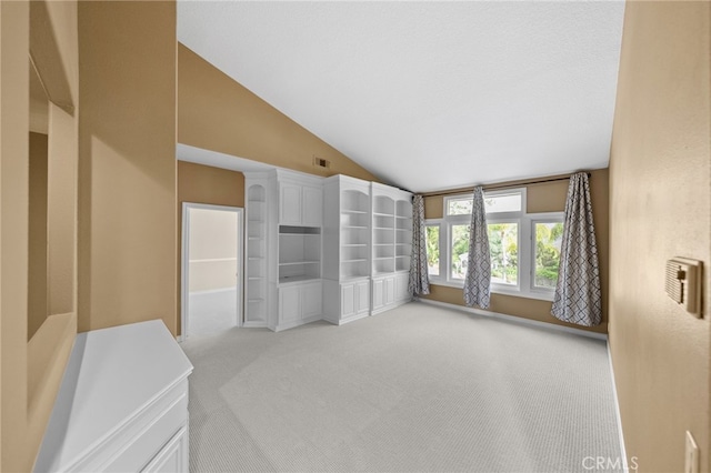 24240 Avenida De Marcia, Yorba Linda, CA 92887 - unfurnished living room with vaulted ceiling and carpet flooring