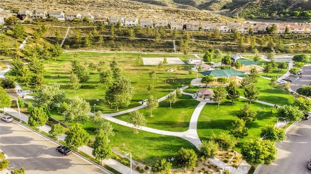 drone / aerial view featuring a residential view