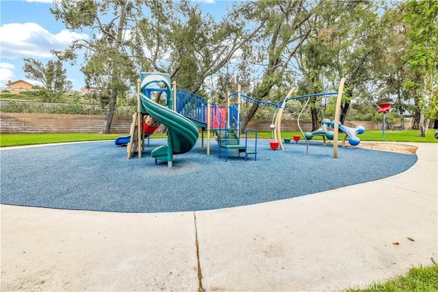 community playground with fence