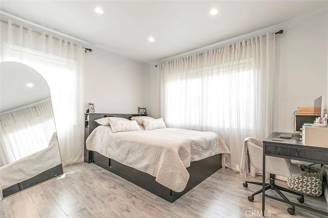 10444 Flowerdale Ct, Sun Valley, CA 91352 - bedroom featuring recessed lighting and wood finished floors