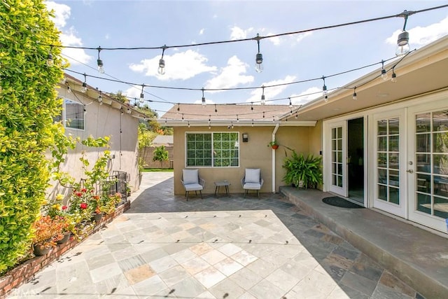 10444 Flowerdale Ct, Sun Valley, CA 91352 - view of patio featuring french doors and fence