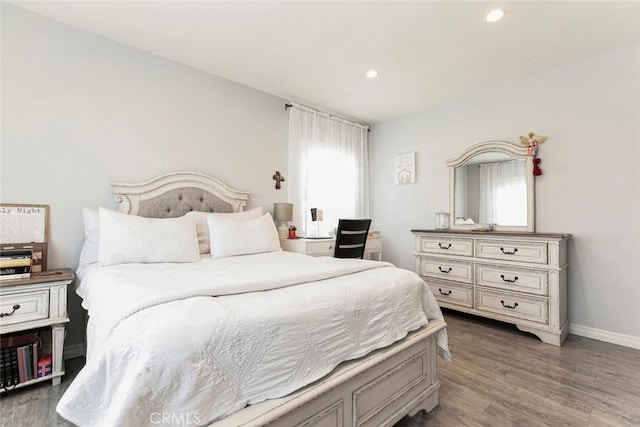 10444 Flowerdale Ct, Sun Valley, CA 91352 - bedroom featuring baseboards, recessed lighting, and wood finished floors