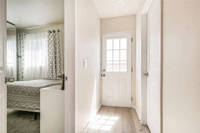 10444 Flowerdale Ct, Sun Valley, CA 91352 - entryway featuring light wood-style flooring and baseboards