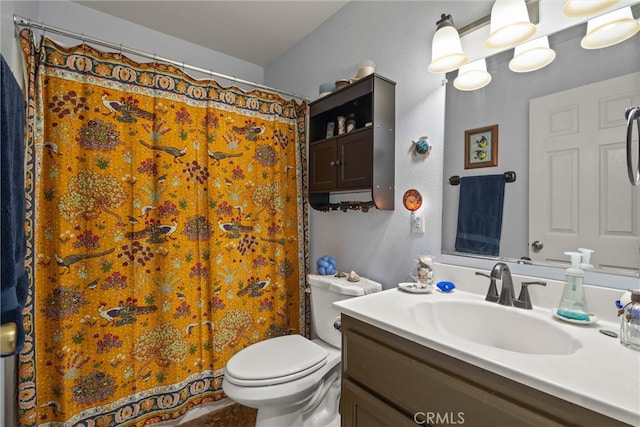 11 Maddie Ct, Chico, CA 95973 - bathroom with vanity, a shower with curtain, and toilet