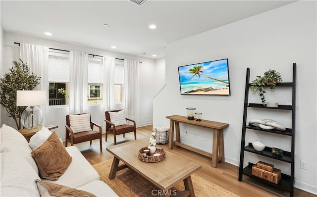 59 Sanctuary Ln, Mission Viejo, CA 92692 - living area with light wood-style flooring, recessed lighting, and baseboards