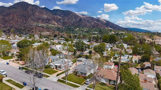 1492 Coolidge Ave, Pasadena, CA 91104 - aerial view with a residential view and a mountain view