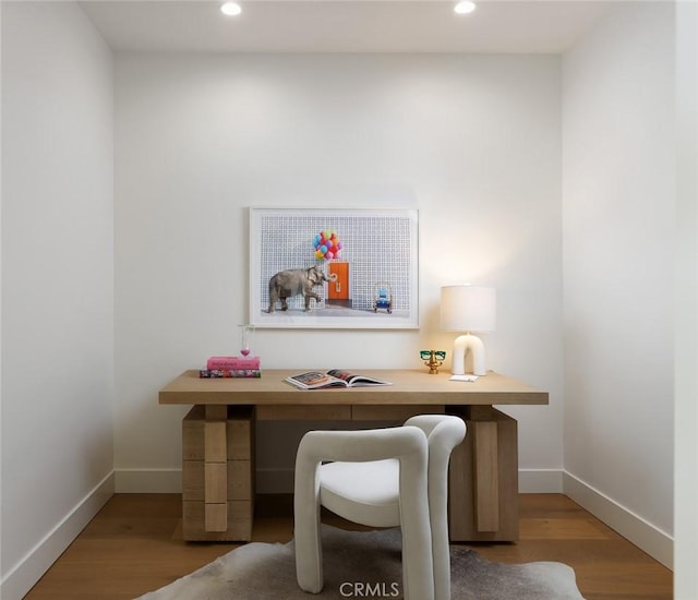 3 Rue Valbonne, Newport Beach, CA 92660 - office space featuring baseboards, recessed lighting, and wood finished floors