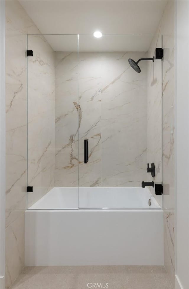 3 Rue Valbonne, Newport Beach, CA 92660 - bathroom with combined bath / shower with glass door and recessed lighting