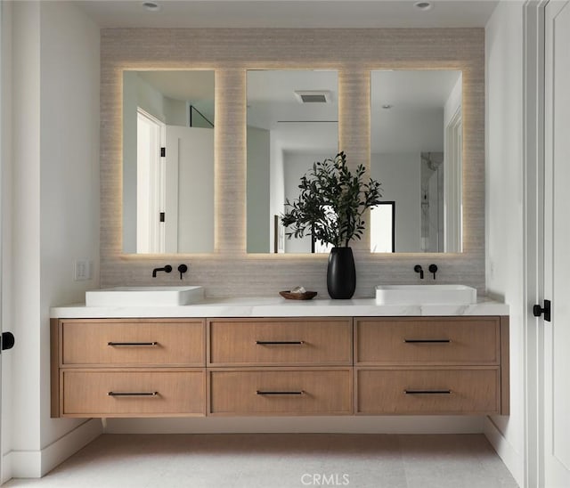 3 Rue Valbonne, Newport Beach, CA 92660 - full bath with a sink, visible vents, and double vanity