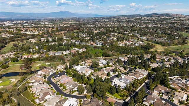 3 Rue Valbonne, Newport Beach, CA 92660 - aerial view with a mountain view, view of golf course, and a residential view