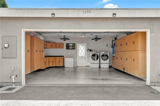 7200 Newton Way, Stanton, CA 90680 - garage featuring washer and clothes dryer