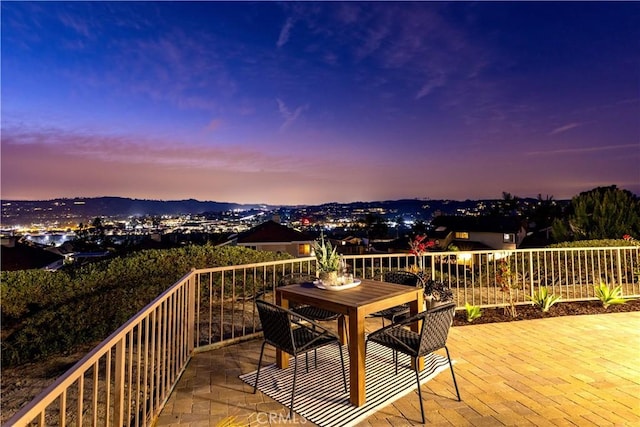 27553 Via Fortuna, San Juan Capistrano, CA 92675 - deck at dusk with outdoor dining space